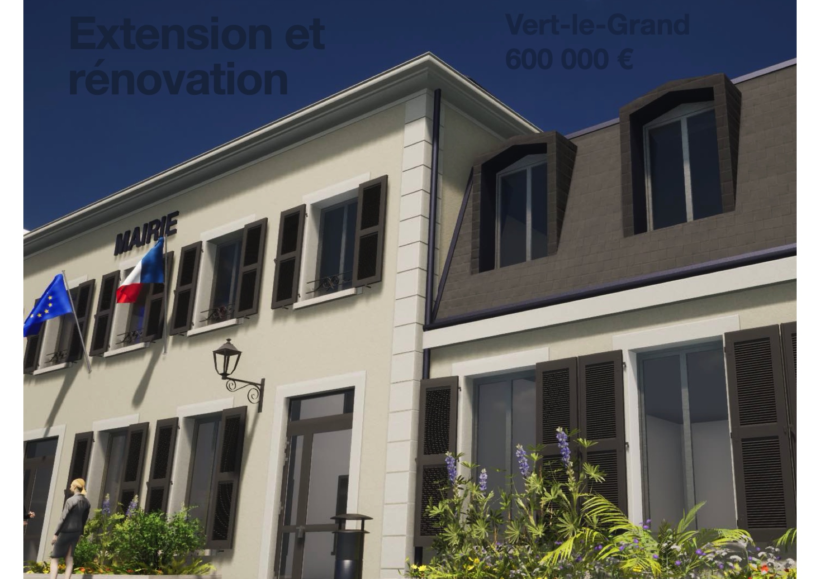 Vert-le-Grand — perspective 3D