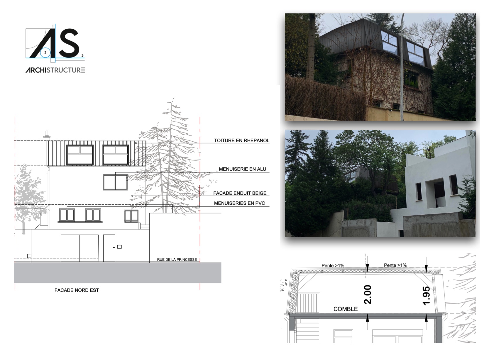 Louveciennes — planche façade et photos
