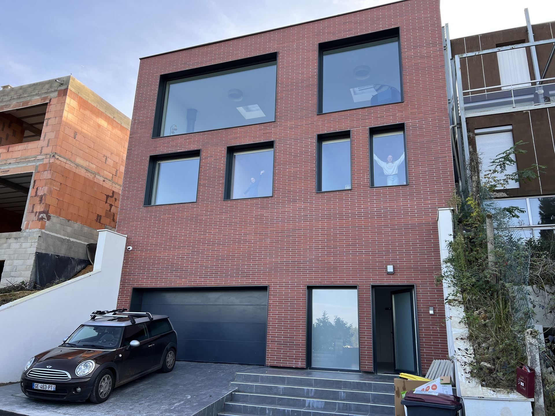 Maison en pente